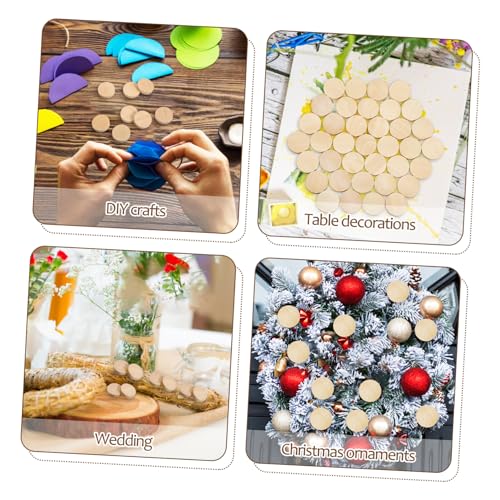 JEWEDECO 100Stücke Holzscheiben Unlackierte Holzkreise Robustem Holz für DIY Bastelprojekte für Kreative Kunsthandwerke und Heimdekoration JEWEDECO 100Stücke Holzscheiben Unlackierte Holzkreise Robustem Holz für DIY Bastelprojekte für Kreative Kunsthandwerke und Heimdekoration von JEWEDECO