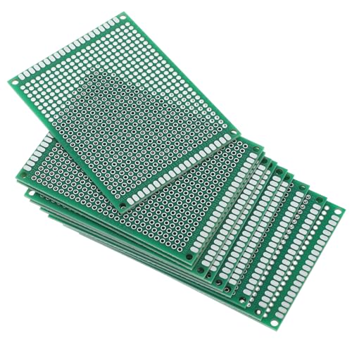JEWEDECO 10stücke Doppelseitige PCB Platine Perforierte Leiterplatte Für -projekte Kompatibel Mit Verschiedenen Elektronikmodulen Und Komponenten von JEWEDECO