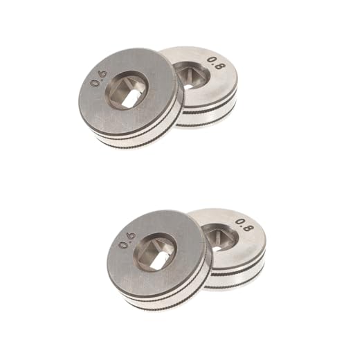 JEWEDECO 2 Sätze Schweißdrahtzufuhr Knurled Groove Drahtzufuhr Räder Für Schweißmaschinen Langlebig Und Installieren Für Reparaturen 2 Stück * 2 von JEWEDECO