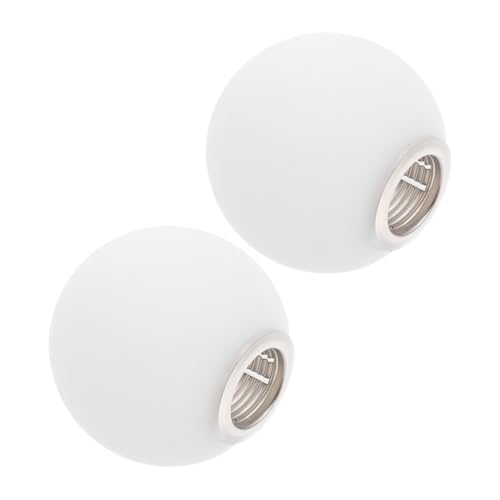 JEWEDECO 2 Stück Glaskugel Lampenschirm Weiß Gewinde Ersatzglas Lampenschirm für Tischlampe Outdoor Runde Kugel Lampenabdeckung Bruchsicher Chic JEWEDECO 2 Stück Glaskugel Lampenschirm Weiß Gewinde Ersatzglas Lampenschirm für Tischlampe Outdoor Runde Kugel Lampenabdeckung Bruchsicher Chic von JEWEDECO