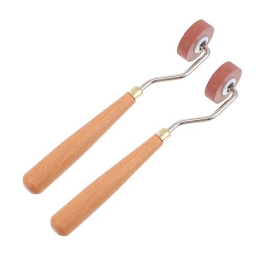 JEWEDECO 2 Stück Gummiwalzen für Druckgrafik mit Holzgriff für Stempeln Klebeanwendungen und Kreative Projekte JEWEDECO 2 Stück Gummiwalzen für Druckgrafik mit Holzgriff für Stempeln Klebeanwendungen und Kreative Projekte von JEWEDECO