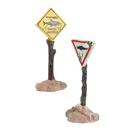 JEWEDECO 2 Stück Miniatur Landschaft Resin Cartoon Deko Figuren aus Langlebigem Harz für Schreibtisch Mini Garten Ornament Farbenfrohe Nicht Verformbare Mini Resin Dekoration von JEWEDECO