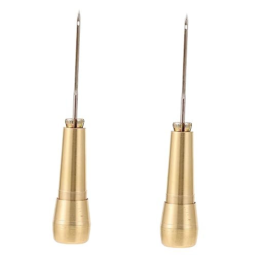 JEWEDECO 2 Stück Teiliges Leder ahlen aus Rostfreiem Vielseitig für Schuhreparatur Lederarbeiten Zelt Rucksacknähen mit Glattem Gleiten für DIY Handwerk und Bastelprojekte JEWEDECO 2 Stück Teiliges Leder ahlen aus Rostfreiem Vielseitig für Schuhreparatur Lederarbeiten Zelt Rucksacknähen mit Glattem Gleiten für DIY Handwerk und Bastelprojekte von JEWEDECO