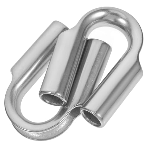 JEWEDECO 2 Stück Thimble Robuste Rohrhülse mit Dreieckiger Schutzstruktur für Drahtseil Einfache Installation und Hohe Langlebigkeit für Verschiedene Anwendungen JEWEDECO 2 Stück Thimble Robuste Rohrhülse mit Dreieckiger Schutzstruktur für Drahtseil Einfache Installation und Hohe Langlebigkeit für Verschiedene Anwendungen von JEWEDECO
