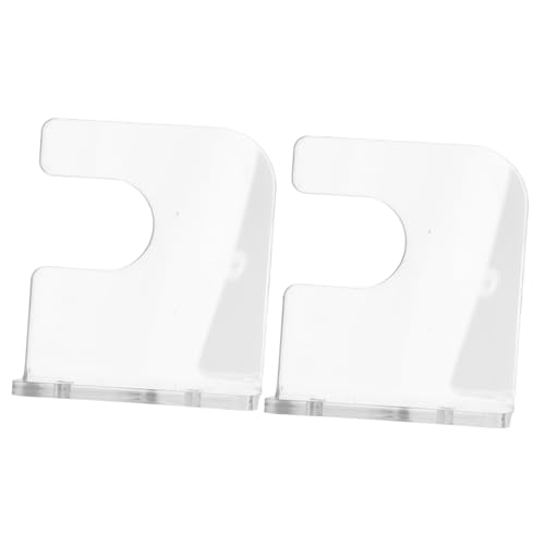 JEWEDECO 2 Stück Transparente Acryl Halterung für Skateboards und Snowboards Platzsparendes Wandregal für Stilvolle Aufbewahrung von JEWEDECO