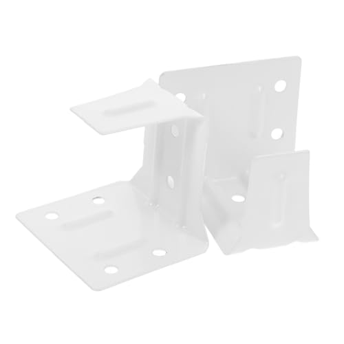JEWEDECO 2 Stück Weiße Mini Jalousie Mittelstützhalterung Stabile Befestigungsclips für und Horizontale Lamellen Halter für Fensterjalousien und Gardinenmontage von JEWEDECO