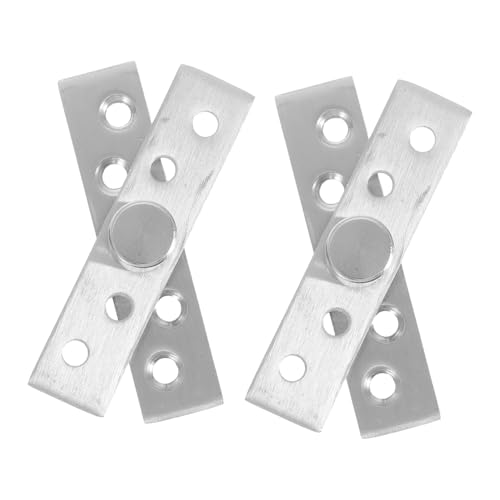 JEWEDECO 2 Stücke Edelstahl Verdeckte Drehachsen Scharniere Schwerlast Zentrale Pivot Türscharniere für Möbel Schränke Unsichtbare Türbeschläge JEWEDECO 2 Stücke Edelstahl Verdeckte Drehachsen Scharniere Schwerlast Zentrale Pivot Türscharniere für Möbel Schränke Unsichtbare Türbeschläge von JEWEDECO