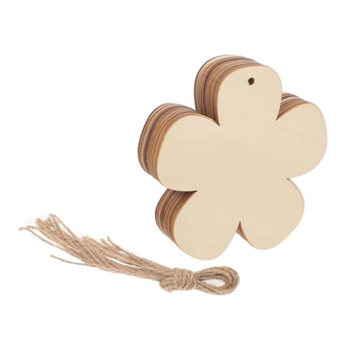 JEWEDECO 20 Stück Diy Holzblumen Ausschnitte Robustem Holz für Bastelprojekte Blanke Holzscheiben zum Malen und Dekorieren für Zuhause und Feiertagsgeschenke JEWEDECO 20 Stück Diy Holzblumen Ausschnitte Robustem Holz für Bastelprojekte Blanke Holzscheiben zum Malen und Dekorieren für Zuhause und Feiertagsgeschenke von JEWEDECO