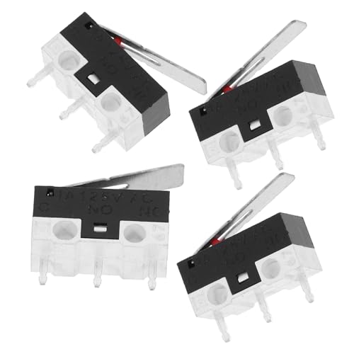 JEWEDECO 20 Stück Mikroschalter mit Hebelarm Robuster Poliger Micro Limit Schalter Langlebig Stabiler Design für Haushaltsgeräte und Installieren Zuverlässiger Ersatz von JEWEDECO