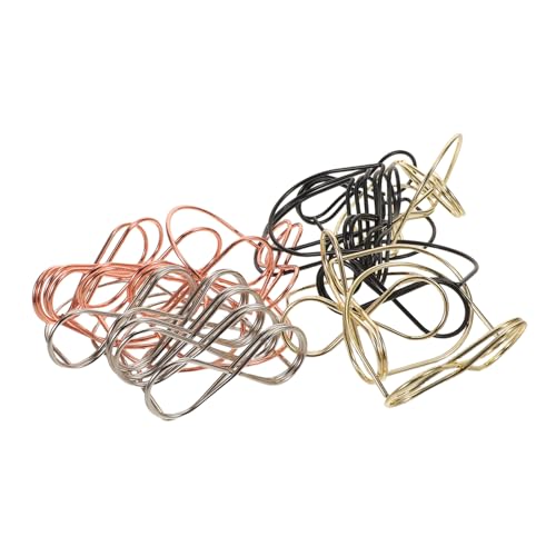 JEWEDECO 20 Stück Multifunktional Visitenkarteninhaber Bildclipständer Hochzeitstischkartenhalter Namenskartenhalter Für Tische Kleiner Tischkartenhalter Beschichtung Aus Kohlenstoffstahl von JEWEDECO