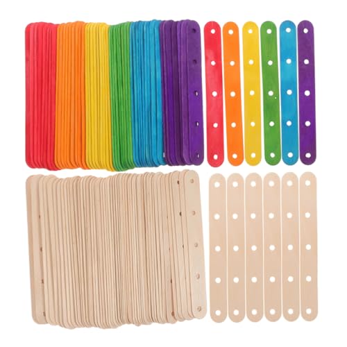 JEWEDECO 200 Stück Diy Projekte Regenbogen Eisstäbchen mit Löchern für Kreative Handarbeiten Schulprojekte und Wohnraumdekoration JEWEDECO 200 Stück Diy Projekte Regenbogen Eisstäbchen mit Löchern für Kreative Handarbeiten Schulprojekte und Wohnraumdekoration von JEWEDECO