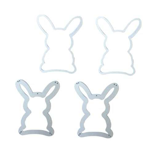 JEWEDECO Papierkunst-schnittvorlagen Stanzform Mit Kaninchenrand Stanzschablonen Aus Karbonstahl Stanzmodell Für Scrapbooking Dekorationen Grußkarten Fotoalben von JEWEDECO