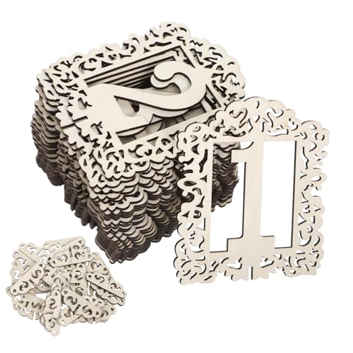 JEWEDECO 30stücke Teiliges Tischnummern Für Hochzeiten Partys Elegante Tischkarten Mit Ständern Klare Lesbarkeit Vielseitige Tischdeko Für Hochzeitsempfänge Und Veranstaltungen von JEWEDECO