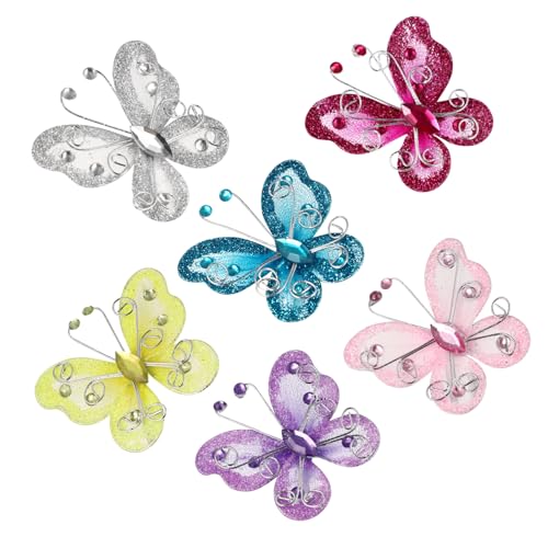 JEWEDECO 36 Stück Teiliges Schmetterlinge aus Glitzerndem Organza mit Funkelnden Strasssteinen Farbenfrohe Deko Schmetterlinge für Bastelarbeiten Hochzeits und Wohnraumdekoration JEWEDECO 36 Stück Teiliges Schmetterlinge aus Glitzerndem Organza mit Funkelnden Strasssteinen Farbenfrohe Deko Schmetterlinge für Bastelarbeiten Hochzeits und Wohnraumdekoration von JEWEDECO