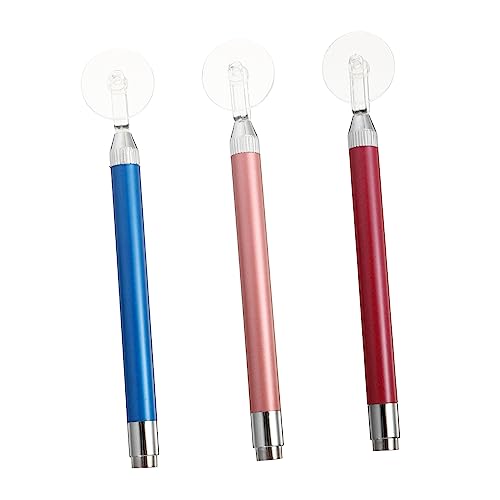 JEWEDECO 3Stücke Diamant Malwerkzeuge mit Rollstiftspitzen Punktmalerei Stifte für DIY Nagelkunst und Bohrmalerei Leuchtfunktion zur Besseren Sichtbarkeit von JEWEDECO