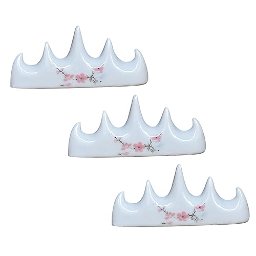 JEWEDECO 3stücke Teiliges Kalligraphie Pinselhalter Keramik Praktische Ablage Für Schreibpinsel Und Tintenstifte Im Chinesischen Stil Für Kunst Und Schreiben von JEWEDECO