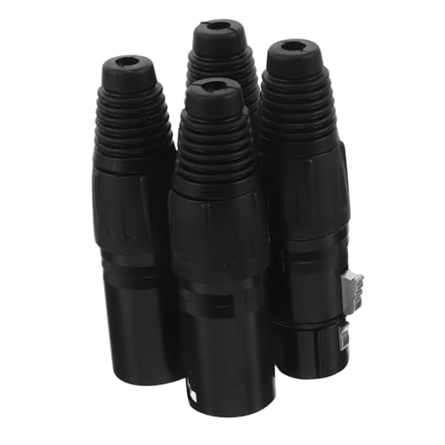 JEWEDECO 4 Stück Fünfkern Audiokabel Steckeradapter Xlr Leitungsadapter 5 Poliger Xlr M Stecker Mikrofonkabeladapter Stecker Mikrofonkonverter Anschluss Anschluss Schwarzes Metall JEWEDECO 4 Stück Fünfkern Audiokabel Steckeradapter Xlr Leitungsadapter 5 Poliger Xlr M Stecker Mikrofonkabeladapter Stecker Mikrofonkonverter Anschluss Anschluss Schwarzes Metall von JEWEDECO