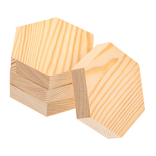 JEWEDECO 4 Stück Sechseckige Holzscheiben Unvollendetes Dekoratives Bastelmaterial Sechseckige Ausschnitte Für Holzbearbeitungsprojekte JEWEDECO 4 Stück Sechseckige Holzscheiben Unvollendetes Dekoratives Bastelmaterial Sechseckige Ausschnitte Für Holzbearbeitungsprojekte von JEWEDECO