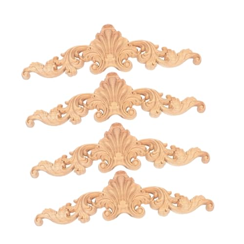 JEWEDECO 4 Stück Vintage Holzapplikationen Geschnitzte Holzverzierungen Unbemalt Möbel dekor für Türen Schränke Stilvolle Europäische Wohnkultur Robust und Fein Verarbeitet JEWEDECO 4 Stück Vintage Holzapplikationen Geschnitzte Holzverzierungen Unbemalt Möbel dekor für Türen Schränke Stilvolle Europäische Wohnkultur Robust und Fein Verarbeitet von JEWEDECO
