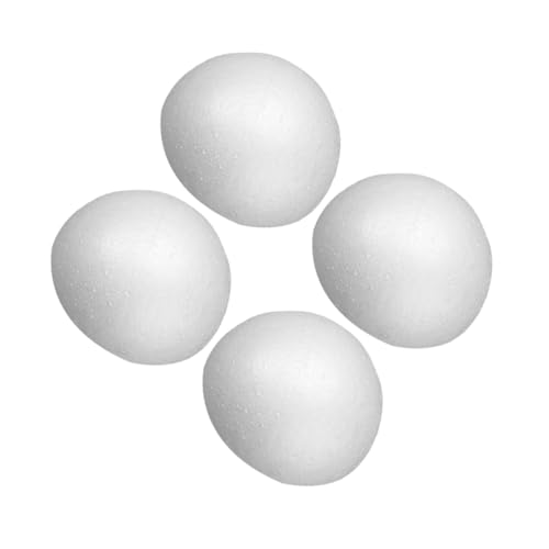 JEWEDECO 4 Stück Weiße Schaumstoff-halbkugeln Leichte Polystyrol-halbsphären für DIY Bastelprojekte Bemalbar Vielseitig Einsetzbar für Hochzeitsdeko Blumenarrangements Partys von JEWEDECO