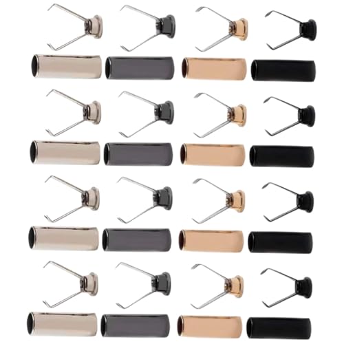 JEWEDECO 40 Stück Teiliges Metall Kordelstopper mit Federzug Langlebige Schnurverschlüsse in Silber Schwarz Gold Wiederverwendbare Seilenden für DIY Kleidung Taschen Schuhe Vielseitig JEWEDECO 40 Stück Teiliges Metall Kordelstopper mit Federzug Langlebige Schnurverschlüsse in Silber Schwarz Gold Wiederverwendbare Seilenden für DIY Kleidung Taschen Schuhe Vielseitig von JEWEDECO