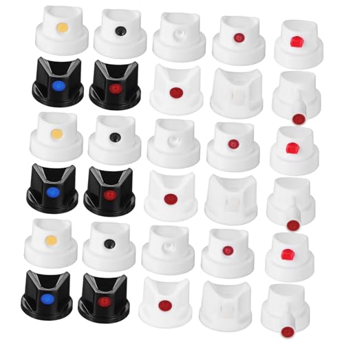 JEWEDECO 40 Stück Teiliges Spray Paint Caps aus Robustem Kunststoff Präzise Sprühköpfe für Verschiedene Aerosoldosen Kompatibel mit Multimarken Langlebige Sprühdüsen für Gleichmäßige von JEWEDECO