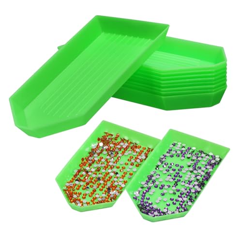 JEWEDECO 50 Stück Kunststoff Perlen Sortier Tabletts für Diamant Malerei Praktische Aufbewahrung für Schmuckdesign und DIY Projekte für Kunst Maniküre und Dekoration JEWEDECO 50 Stück Kunststoff Perlen Sortier Tabletts für Diamant Malerei Praktische Aufbewahrung für Schmuckdesign und DIY Projekte für Kunst Maniküre und Dekoration von JEWEDECO