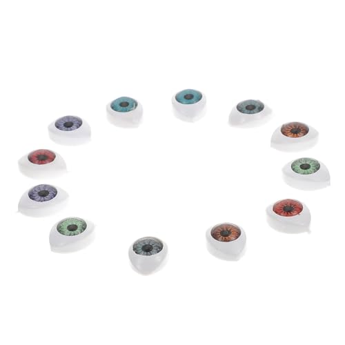 JEWEDECO 6 Paare Puppenaugen zum Basteln Realistische Simulation Langlebig Farbecht Geeignet für DIY Puppen Kindergarten Bastelbedarf Einfache Handhabung für Anfänger und Profis JEWEDECO 6 Paare Puppenaugen zum Basteln Realistische Simulation Langlebig Farbecht Geeignet für DIY Puppen Kindergarten Bastelbedarf Einfache Handhabung für Anfänger und Profis von JEWEDECO