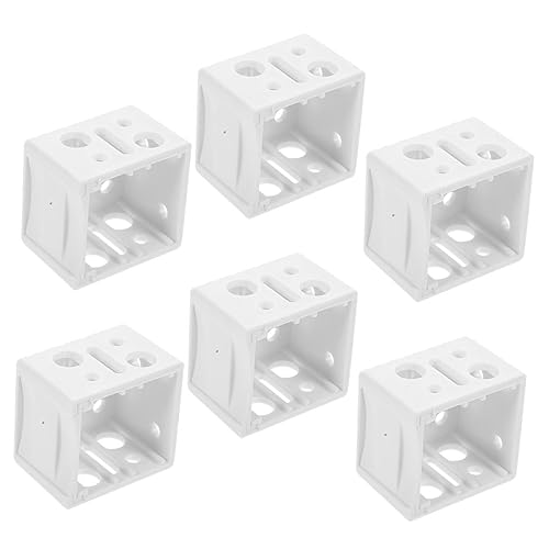 JEWEDECO 6 Stück Teiliges Jalousienhalterung Weiß Vielseitig Montierbare Fensterblenden Halter Robust und Formstabil Passend für Innenjalousien und Vorhangstangen Einfache Installation ohne JEWEDECO 6 Stück Teiliges Jalousienhalterung Weiß Vielseitig Montierbare Fensterblenden Halter Robust und Formstabil Passend für Innenjalousien und Vorhangstangen Einfache Installation ohne von JEWEDECO