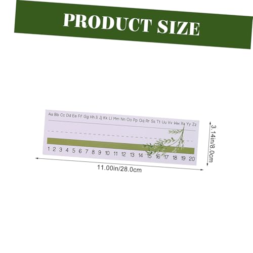 JEWEDECO 60 Blatt Beschichtete Namensschilder für Schultische Glatte Oberfläche Einfache Anwendung Vielseitige Klassifizierung für Schüler von JEWEDECO
