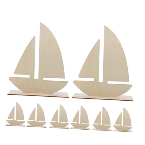 JEWEDECO 8 Stück Unvollendetes Holz segelboot Modell DIY Bastelset mit Schneeclay Struktur Bemalbar für Küsten Wohnkultur und Kreative Kunstprojekte für Bastelfreunde JEWEDECO 8 Stück Unvollendetes Holz segelboot Modell DIY Bastelset mit Schneeclay Struktur Bemalbar für Küsten Wohnkultur und Kreative Kunstprojekte für Bastelfreunde von JEWEDECO