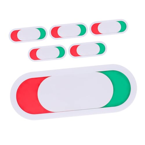 JEWEDECO Acryl Türschild mit Schieberegler für Badezimmer Selbstklebendes Privatsphäre schild mit Frei Besetzt Anzeige Robustes Toilettenschild für Büro Konferenzraum Hotel Weiß von JEWEDECO