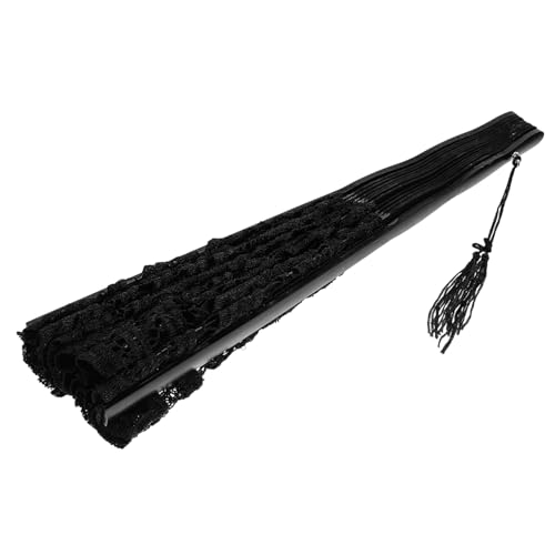 JEWEDECO Bambus Faltfächer Spitze Handfächer Vintage Stil Eleganter Fächer für Hochzeit Party Bühnenauftritt Leicht Tragbar Dekoration von JEWEDECO