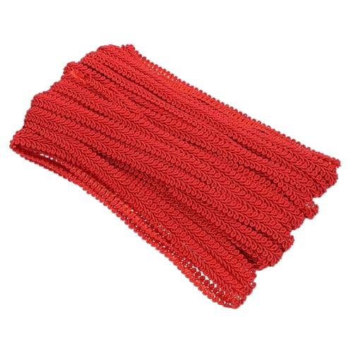 JEWEDECO Bunte Wellenborte Polyester Vorhangfransen Dekoratives Einfassband zum Nähen Gardinen Dekoration DIY Handwerk von JEWEDECO