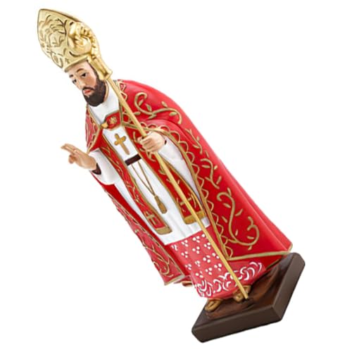 JEWEDECO Exquisitely Crafted Resin Erzbischof Figurine Kompakte Desktop Deko Religiöse Statue Innenraumdekoration Geschenk für Freunde und Büro von JEWEDECO