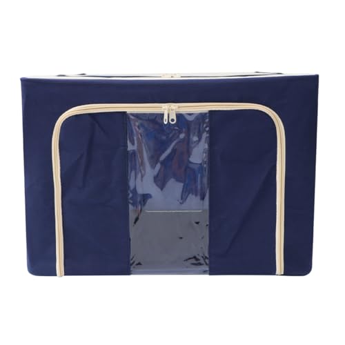 JEWEDECO Faltbare Aufbewahrungsbox aus Geruchsneutralem Vliesstoff Faltbare Organizer Tasche für Kleidung und Bettdecken mit Doppeltem Reißverschluss und Sichtfenster Platzsparend und JEWEDECO Faltbare Aufbewahrungsbox aus Geruchsneutralem Vliesstoff Faltbare Organizer Tasche für Kleidung und Bettdecken mit Doppeltem Reißverschluss und Sichtfenster Platzsparend und von JEWEDECO