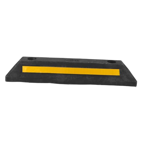 JEWEDECO Parkhilfe Mit Reflektorband Robuster Gummistopper Für Garage Und Als Einparkhilfe Und Begrenzung Langlebig Und Installieren Für Private Und Gewerbliche Nutzung von JEWEDECO