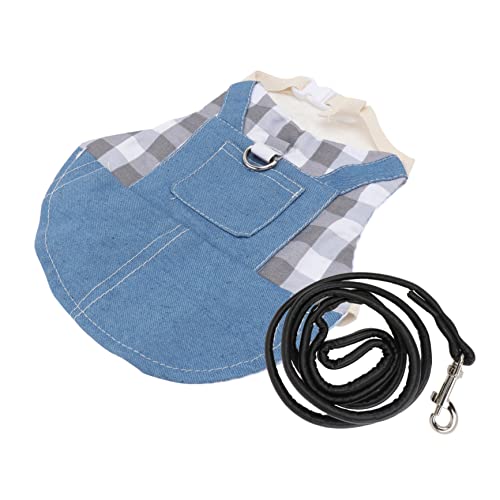 JEWEDECO Kaninchen Geschirr mit Traction Rope aus Atmungsaktivem Premiumstoff Verstellbar und Bequem für Kleine Haustiere für Outdoor spaziergänge mit Hasen und Kleintieren JEWEDECO Kaninchen Geschirr mit Traction Rope aus Atmungsaktivem Premiumstoff Verstellbar und Bequem für Kleine Haustiere für Outdoor spaziergänge mit Hasen und Kleintieren von JEWEDECO