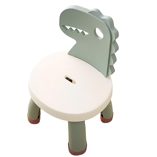 JEWEDECO Kinderstuhl Dinosaurier Kleinkinder Anti Fall Hocker Kinder Rückenlehnenstuhl Cartoon Dinosaurier Stuhl Kleiner Hocker Eingangsbereich Schrank Tritthocker Kleinkind Tritthocker von JEWEDECO