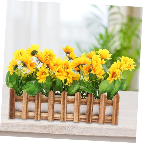 JEWEDECO Künstliche Sonnenblume im Topf Gefälschte Zimmerpflanze Naturgetreu Langlebig Pflegeleicht Dekoration Büro Innenbereich Tischdeko JEWEDECO Künstliche Sonnenblume im Topf Gefälschte Zimmerpflanze Naturgetreu Langlebig Pflegeleicht Dekoration Büro Innenbereich Tischdeko von JEWEDECO