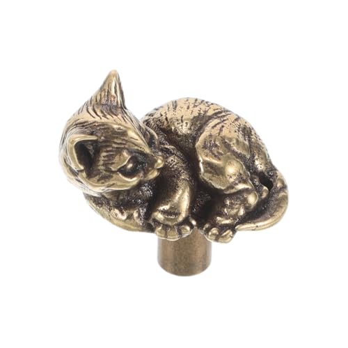 JEWEDECO Messinggriffe Für Schränke Vintage Katzenform Griffe Für Schubladen Dekorative Möbelknöpfe Aus Messing Goldene Schrankgriffe Für Küche Und Badezimmer JEWEDECO Messinggriffe Für Schränke Vintage Katzenform Griffe Für Schubladen Dekorative Möbelknöpfe Aus Messing Goldene Schrankgriffe Für Küche Und Badezimmer von JEWEDECO