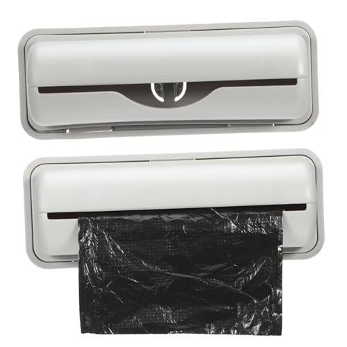 JEWEDECO Mülleimer Beutel Spender mit Haken Wandmontierter Aufbewahrungsbox Organizer für Müllbeutel und Kunststoffbeutel Vielseitiger Halter für Küche Bad und Waschraum Robustes von JEWEDECO