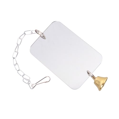 JEWEDECO Papagei Vogelspiegel mit Glocke Robustes für Wellensittiche Nymphensittiche und Kleine Vögel Hängendes Käfigzubehör für Haustiere Fördert Spielerische Unterhaltung JEWEDECO Papagei Vogelspiegel mit Glocke Robustes für Wellensittiche Nymphensittiche und Kleine Vögel Hängendes Käfigzubehör für Haustiere Fördert Spielerische Unterhaltung von JEWEDECO