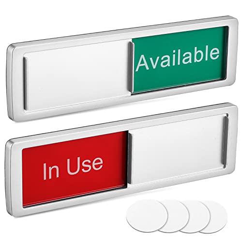 JEWEDECO 2stücke Schiebeschild Für Privatsphäre Besetzt Oder Türindikatoren Für Büro Zuhause Toilette Konferenzräume Auffällige Farben Einfache Handhabung JEWEDECO 2stücke Schiebeschild Für Privatsphäre Besetzt Oder Türindikatoren Für Büro Zuhause Toilette Konferenzräume Auffällige Farben Einfache Handhabung von JEWEDECO