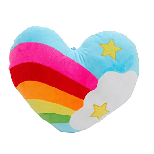 JEWEDECO Regenbogen Herzform üsch Kissen Aus PP Kuschelkissen Dekokissen Für Paare Zufälliges Muster Weiches Herz Kissen Für Schlafzimmer Und Wohnzimmer JEWEDECO Regenbogen Herzform üsch Kissen Aus PP Kuschelkissen Dekokissen Für Paare Zufälliges Muster Weiches Herz Kissen Für Schlafzimmer Und Wohnzimmer von JEWEDECO