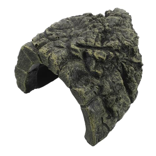 JEWEDECO Reptilien Terrarium Dekoration Basking Plattform und Versteck aus Langlebigem Harz Geeignet für Schildkröten Eidechsen und Installieren Vielseitiges Habitat Zubehör von JEWEDECO
