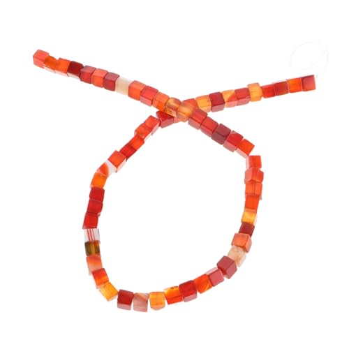 JEWEDECO Roter Karneol Würfel Spacer Perlen Quadratische Edelstein Perlen für DIY Schmuckherstellung Armbänder Halsketten Halbfertige Lose Steinperlen JEWEDECO Roter Karneol Würfel Spacer Perlen Quadratische Edelstein Perlen für DIY Schmuckherstellung Armbänder Halsketten Halbfertige Lose Steinperlen von JEWEDECO