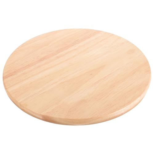 JEWEDECO Runder Hocker Sitzfläche Ersatz aus Massivem Holz Stabile Runde Holzplatte für Küchen und Esszimmerhocker Einfach zu Reinigen Langlebige Sitzplatte für Bar und Gartenhocker von JEWEDECO