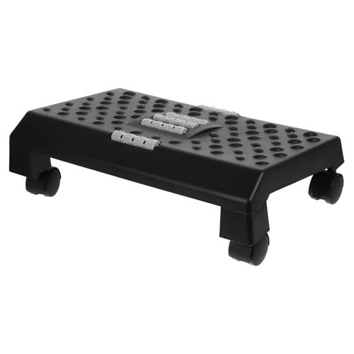 JEWEDECO Rutsch Fußhocker Klein Verstellbarer Fußtritt aus Kunststoff für Büro Wohnzimmer Bad zur Fußunterstützung und Ergonomischen Sitzhaltung von JEWEDECO