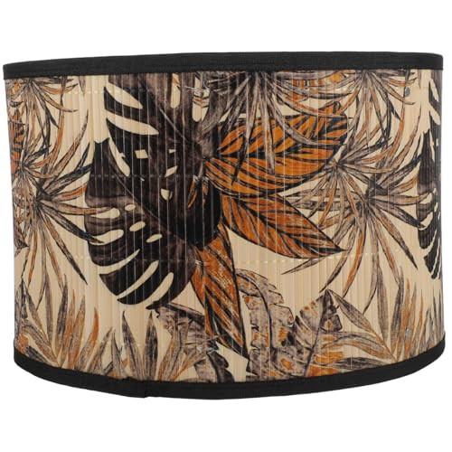 JEWEDECO Vintage Kronleuchter Lampenschirm Natürlicher Leichter Lampenschirm für Deckenlampen Dekorative Hängelampe Einfach zu Montieren Warmes Licht für Zimmer und Ferienhaus von JEWEDECO